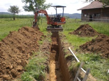 Kanalisationsanschluss eines Bauernhofes in Möhlin