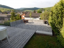 Grillplatz bei Einfamilienhaus oberhalb Bschung mit natrlichem Flair, Rheinkies 16-32mm in Magden.