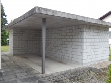 Nebengebude / Carport Neubau, Sichtmauerwerk aus Kalksandstein 